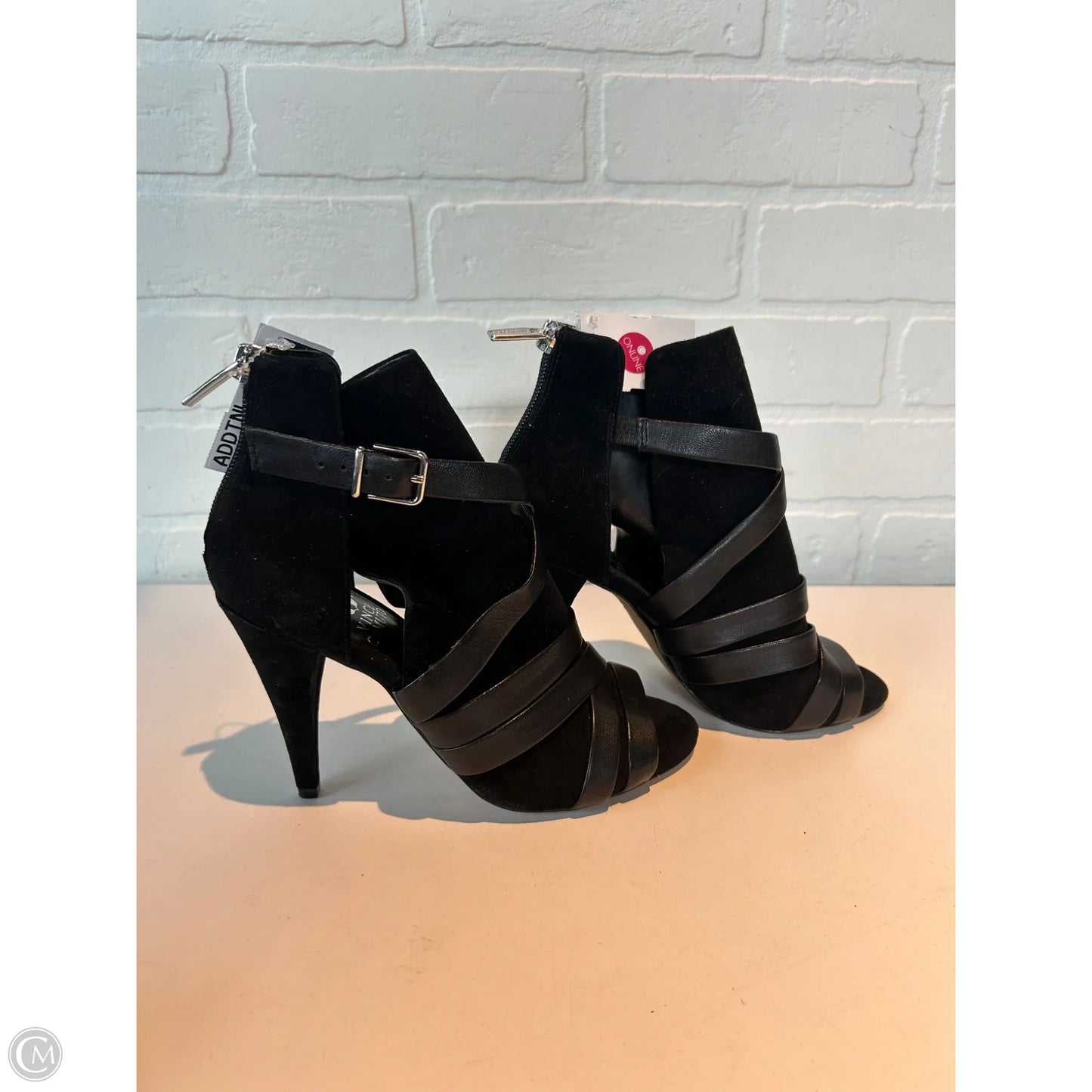 Boots Ankle Heels By Vince Camuto In Black, Size: 6