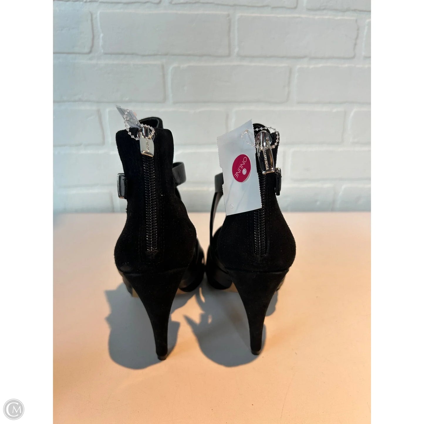 Boots Ankle Heels By Vince Camuto In Black, Size: 6