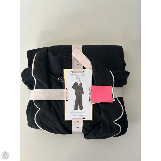 Pajamas 2pc By Victorias Secret In Black & White, Size: M