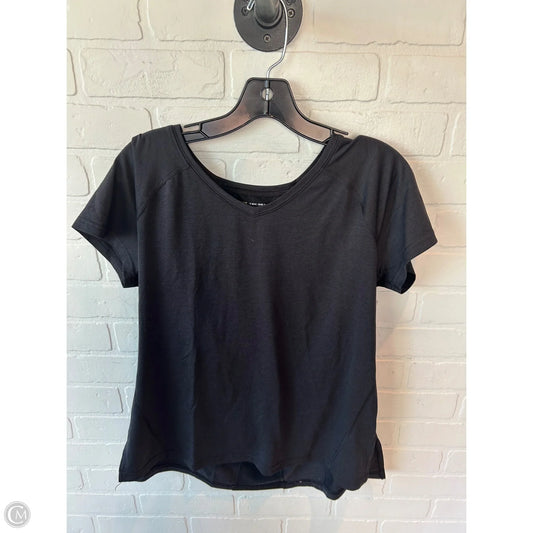 Athletic Top Short Sleeve By Tek Gear In Black, Size: M
