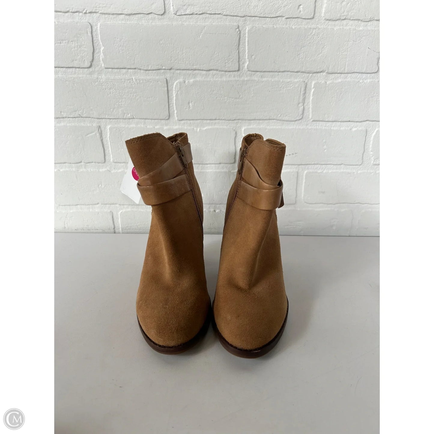 Boots Ankle Heels By Gianni Bini In Tan, Size: 5.5