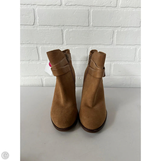 Boots Ankle Heels By Gianni Bini In Tan, Size: 5.5