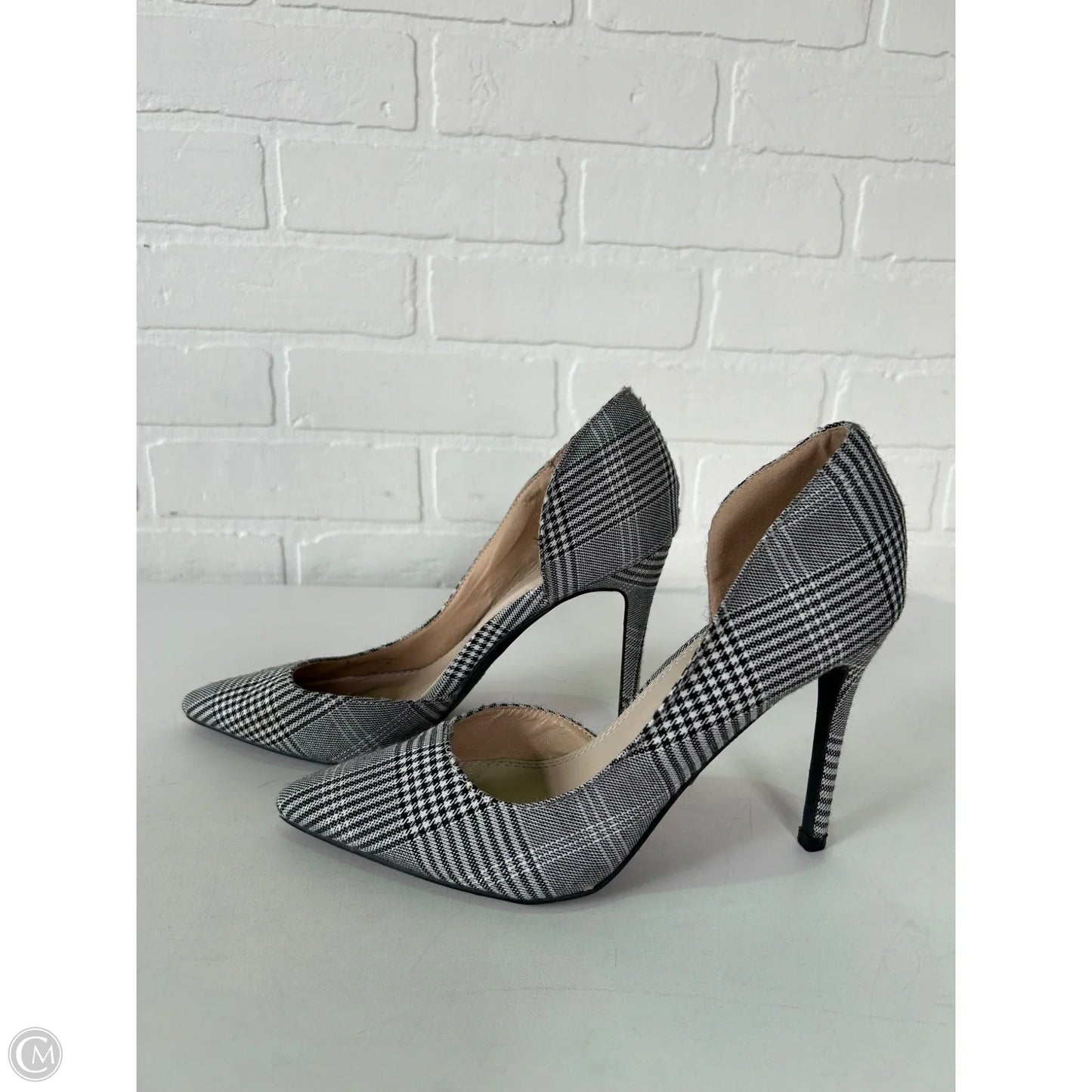 Shoes Heels Stiletto By Catherine Malandrino In Black & White, Size: 9