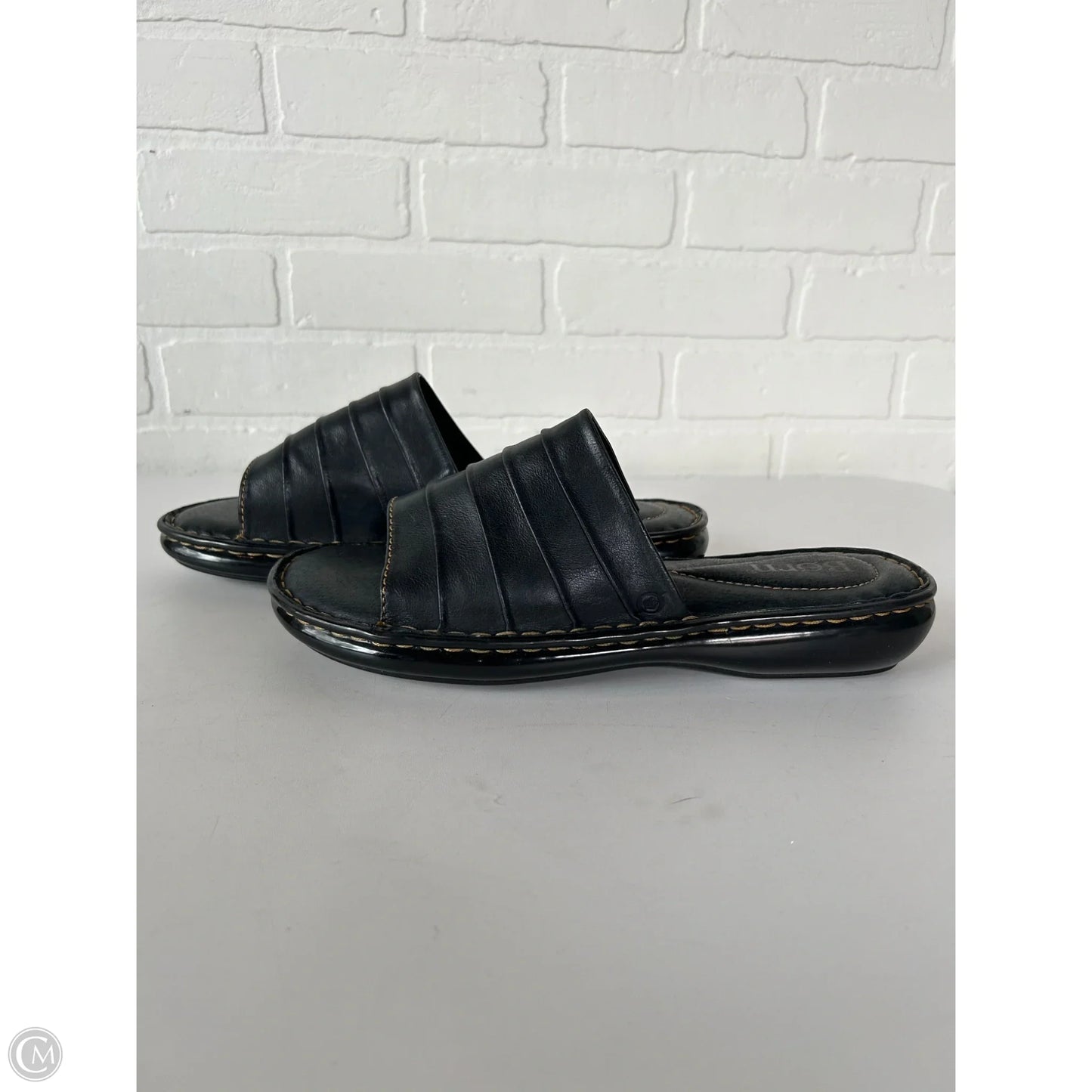 Sandals Flats By Born In Black, Size: 11
