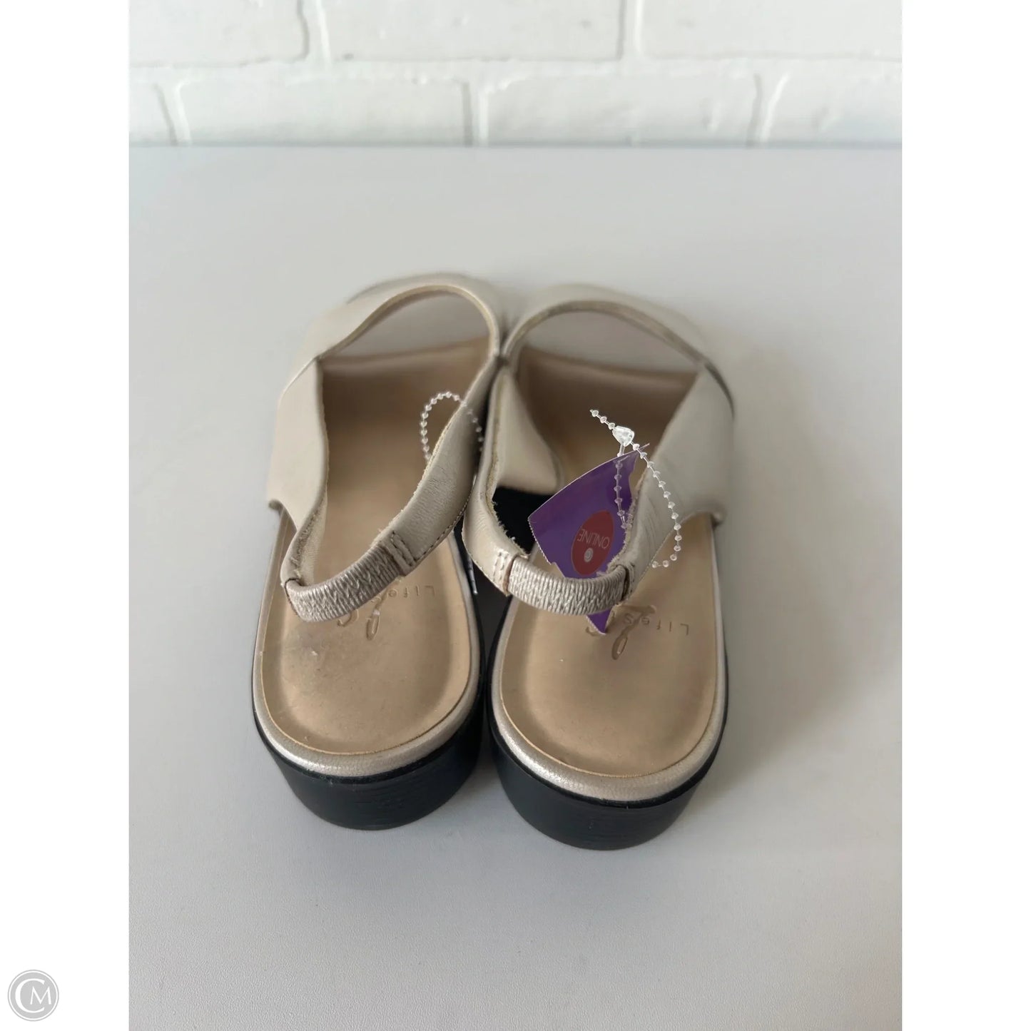 Sandals Flats By Life Stride In Cream, Size: 11