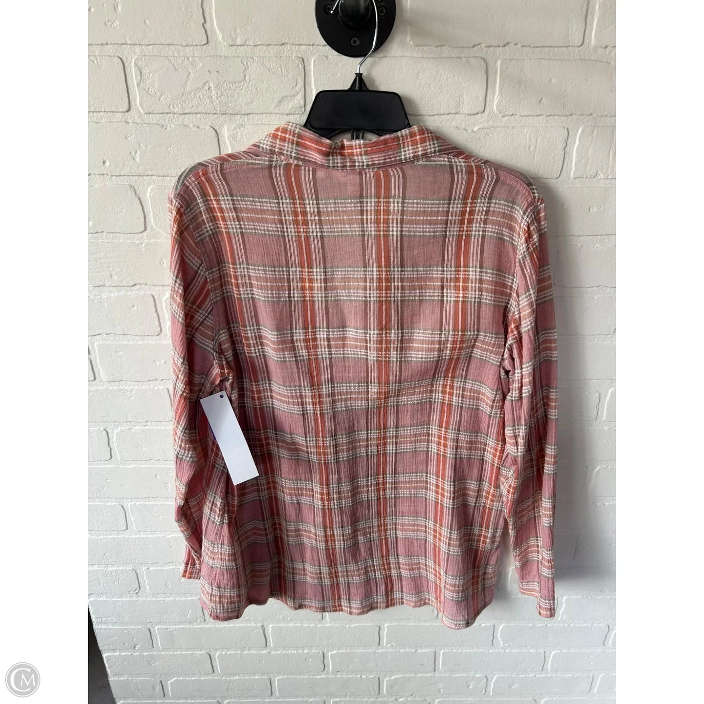Top Long Sleeve By Sundance In Orange & Pink, Size: L