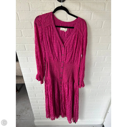 Dress Work By Anthropologie In Pink, Size: M