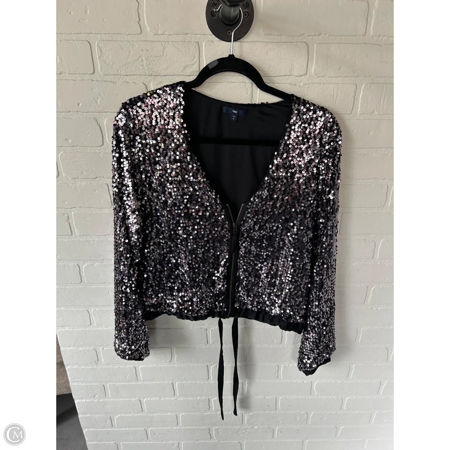 Jacket Other By Gap In Black & Purple, Size: M