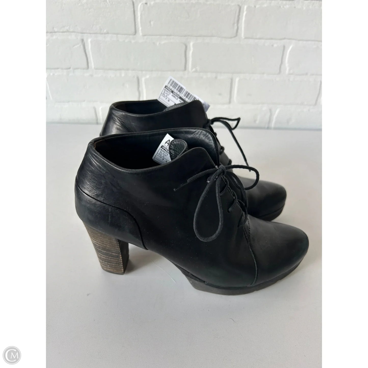 Boots Ankle Heels By Paul Green In Black, Size: 7.5