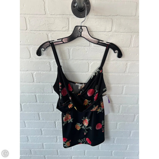 Top Sleeveless By Maurices In Black & Red, Size: M