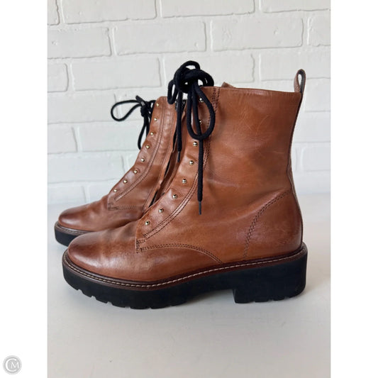 Boots Mid-calf Heels By Paul Green In Brown, Size: 7.5