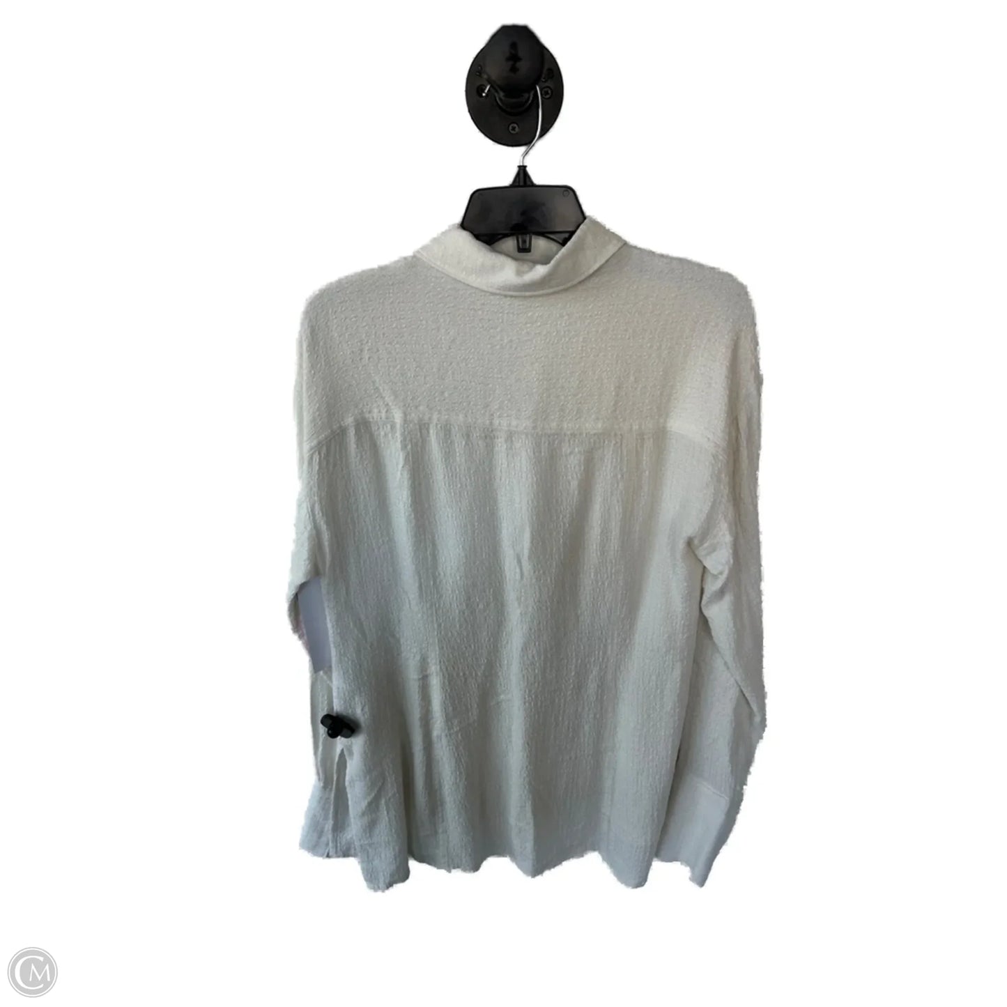 Top Long Sleeve By Pilcro In Ivory, Size: M