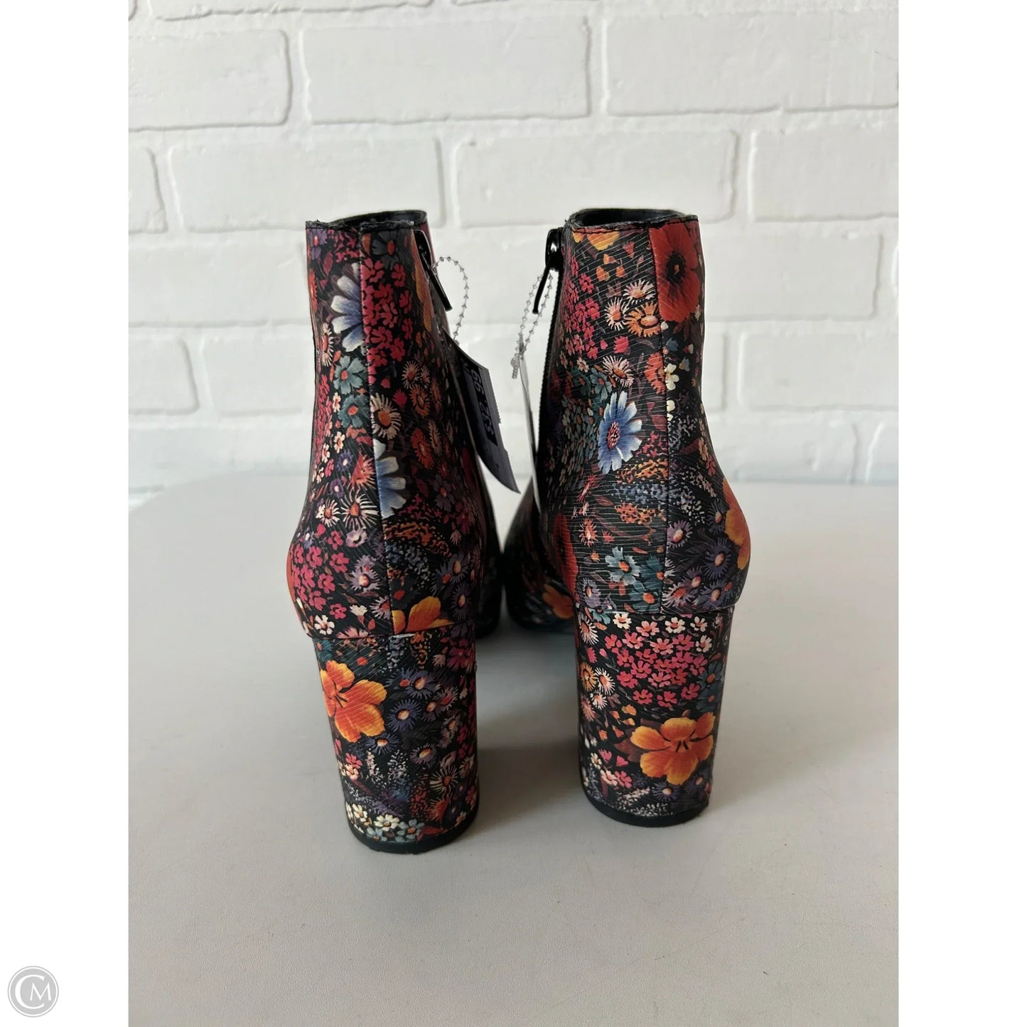 Boots Ankle Heels By Lucky Brand In Black & Red, Size: 8
