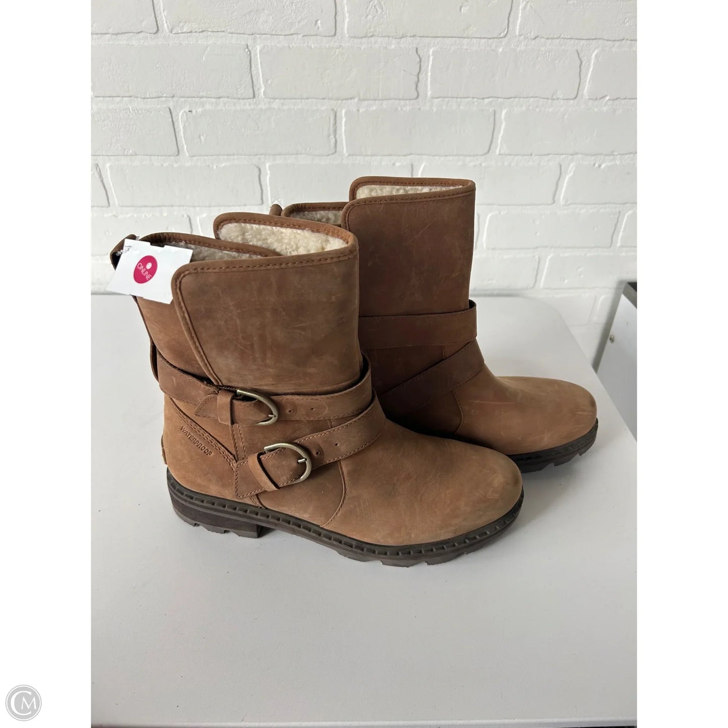 Boots Mid-calf Flats By Sorel In Brown, Size: 12