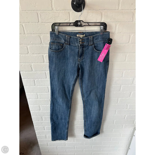 Jeans Straight By Cabi In Blue Denim, Size: 6