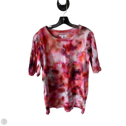 Dress Casual Short By Chicos In Orange & Pink, Size: L