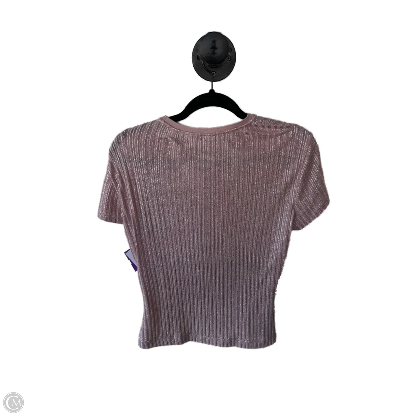 Top Short Sleeve By Ted Baker In Pink & Silver, Size: Xs
