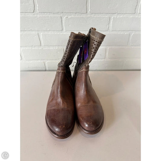Boots Mid-calf Flats By Bed Stu In Brown, Size: 7.5