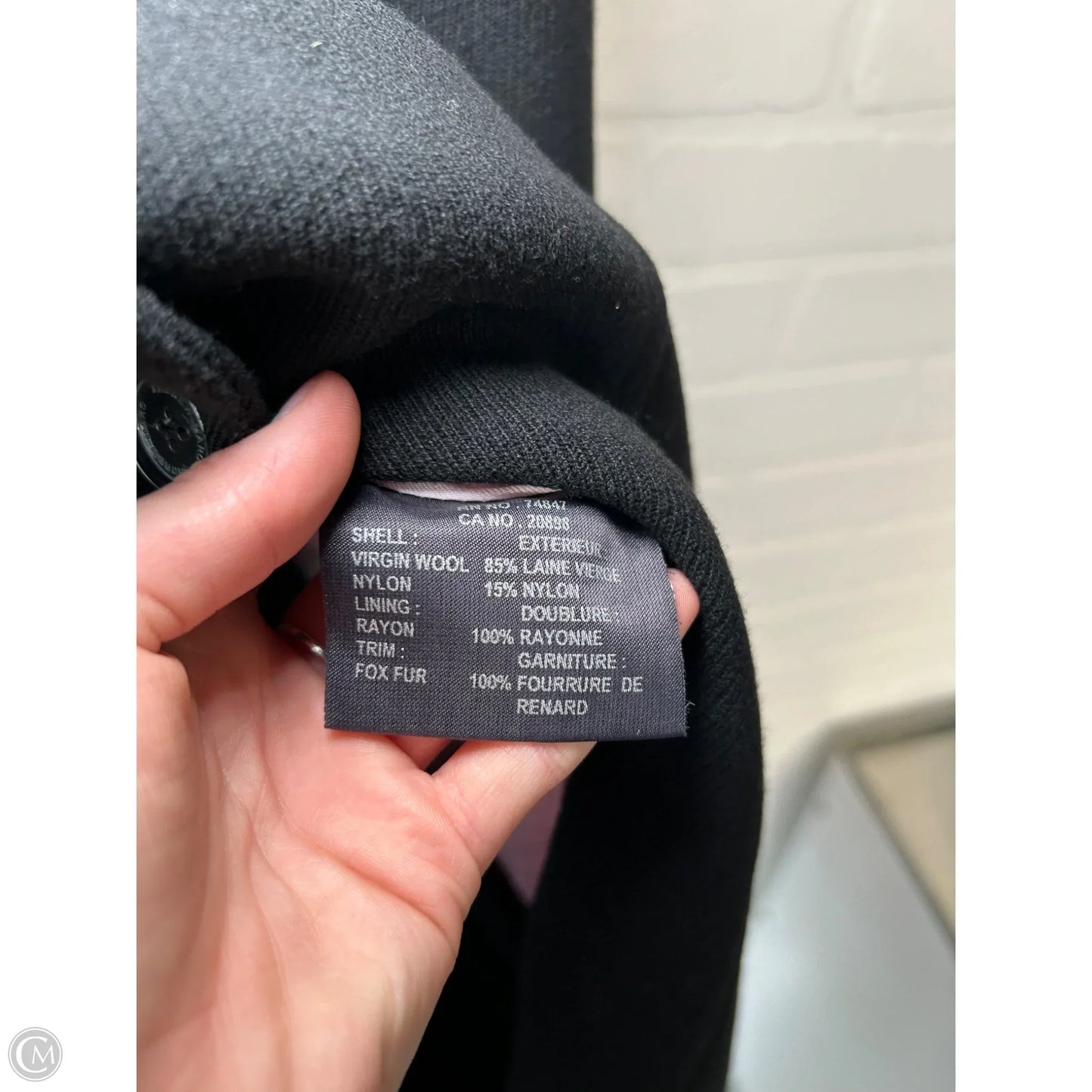 Coat Peacoat By Marc New York In Black, Size: M