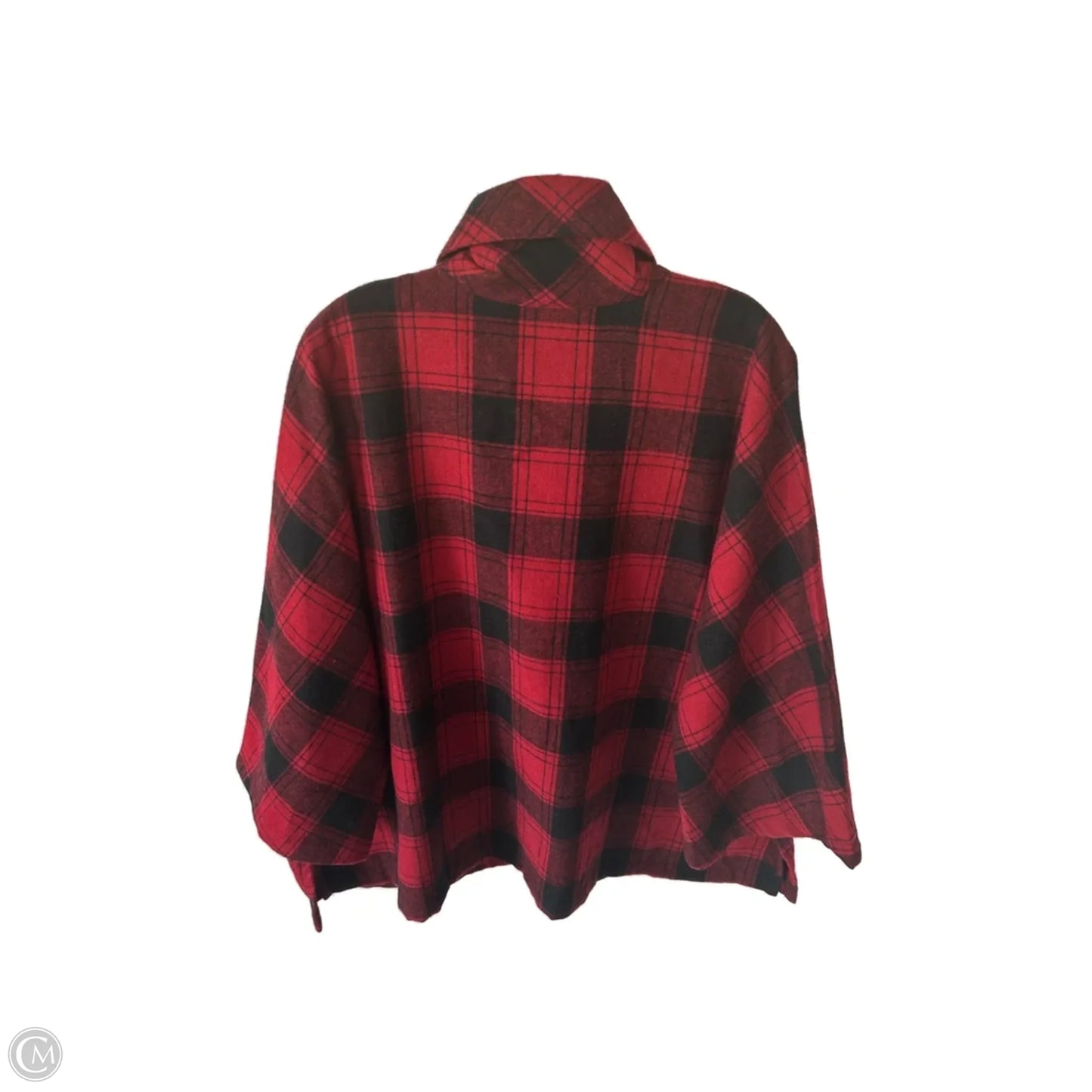Shawl By Coldwater Creek In Black & Red, Size: Xl