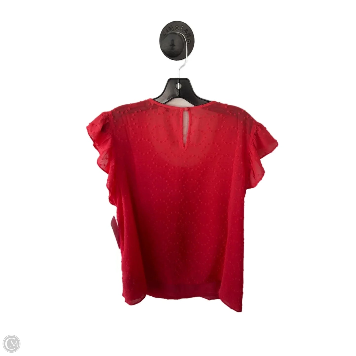 Top Short Sleeve By Zac And Rachel In Orange, Size: 1x