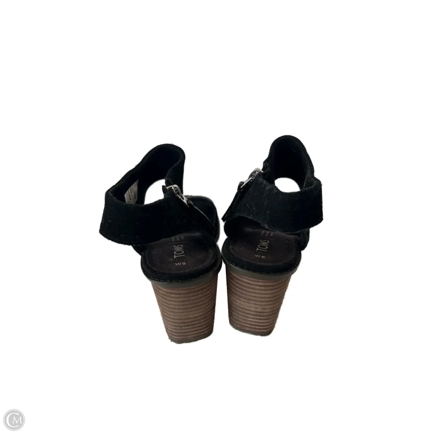 Sandals Heels Block By Toms In Black, Size: 8