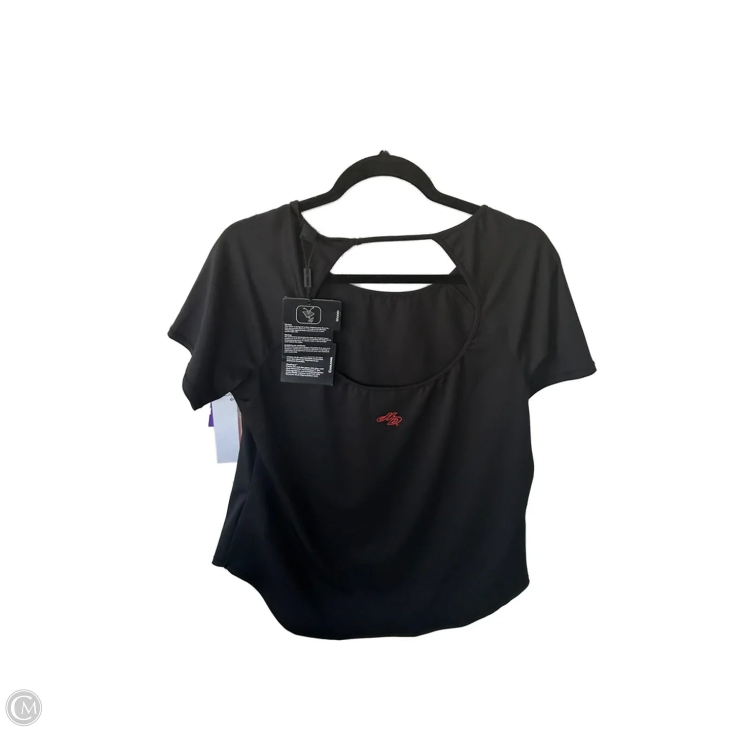 Top Short Sleeve By Harley Davidson In Black & Orange, Size: L