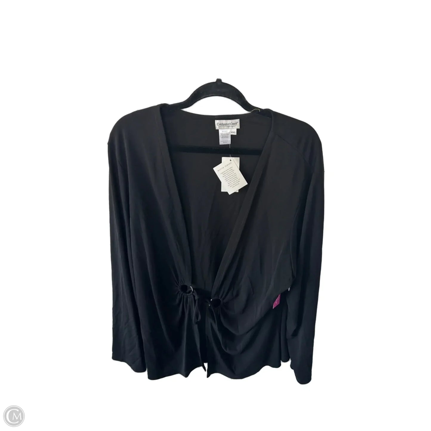 Cardigan By Coldwater Creek In Black, Size: Xxl