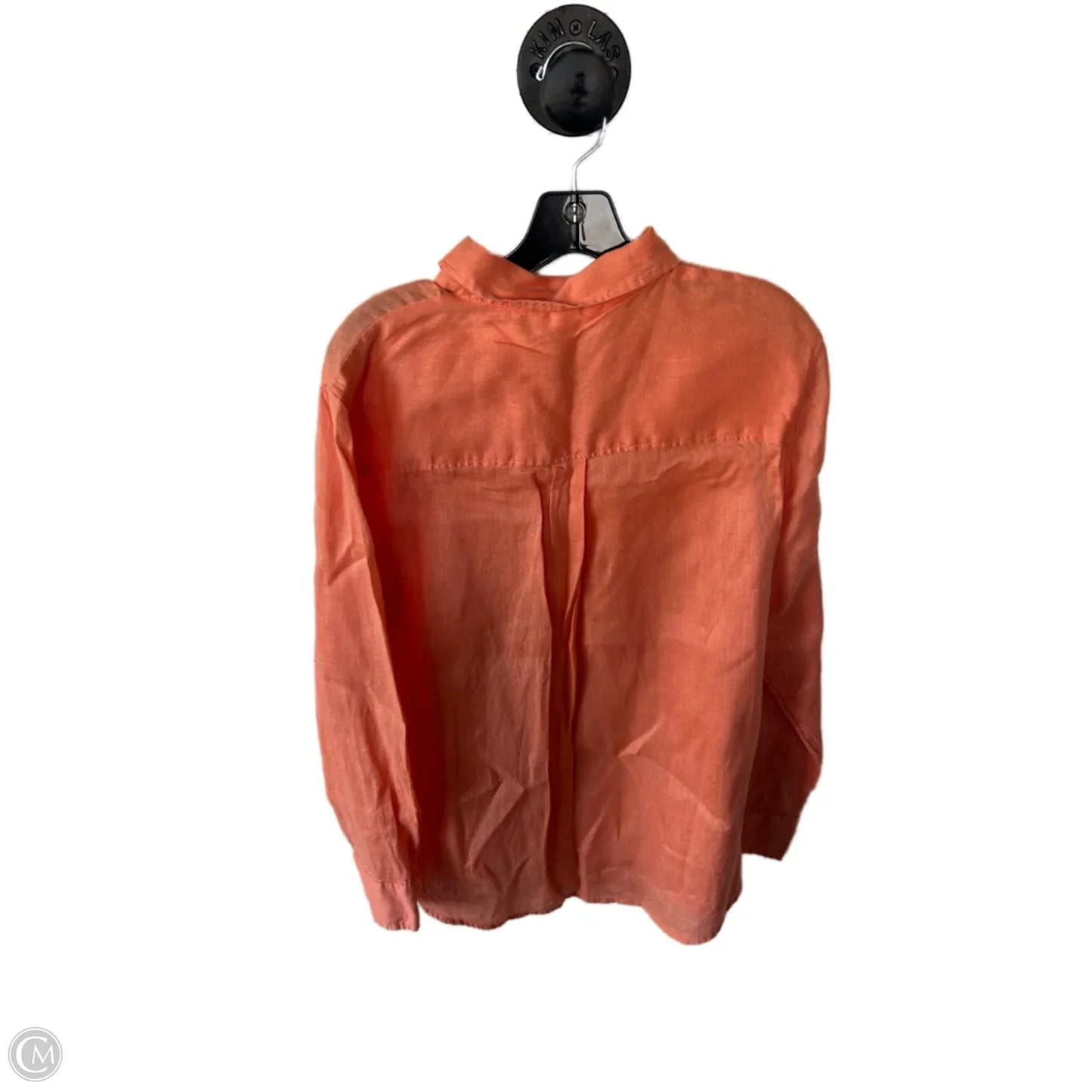 Top Long Sleeve By H&m In Orange, Size: M