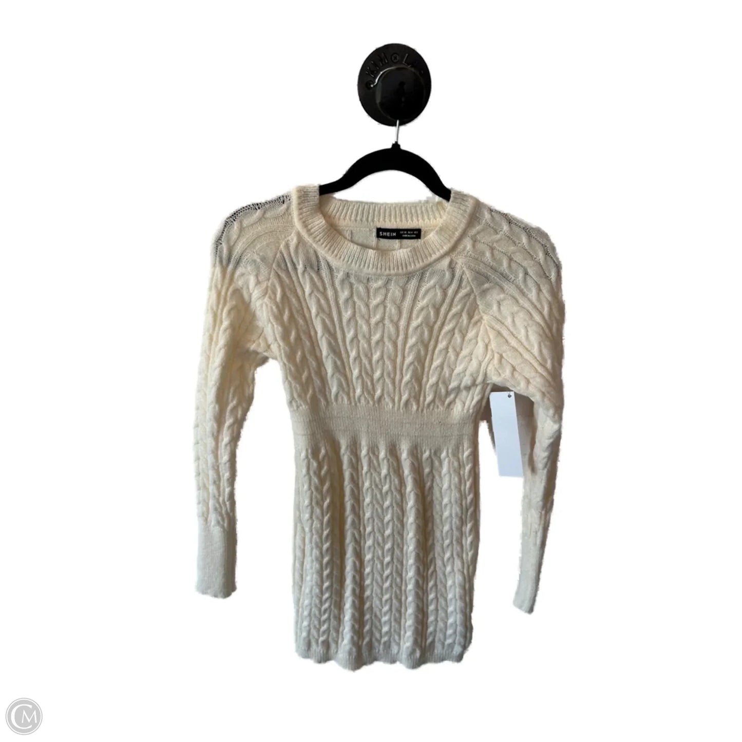 Dress Sweater By Shein In Cream, Size: Xs