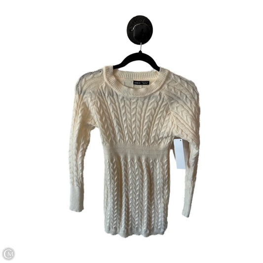 Dress Sweater By Shein In Cream, Size: Xs