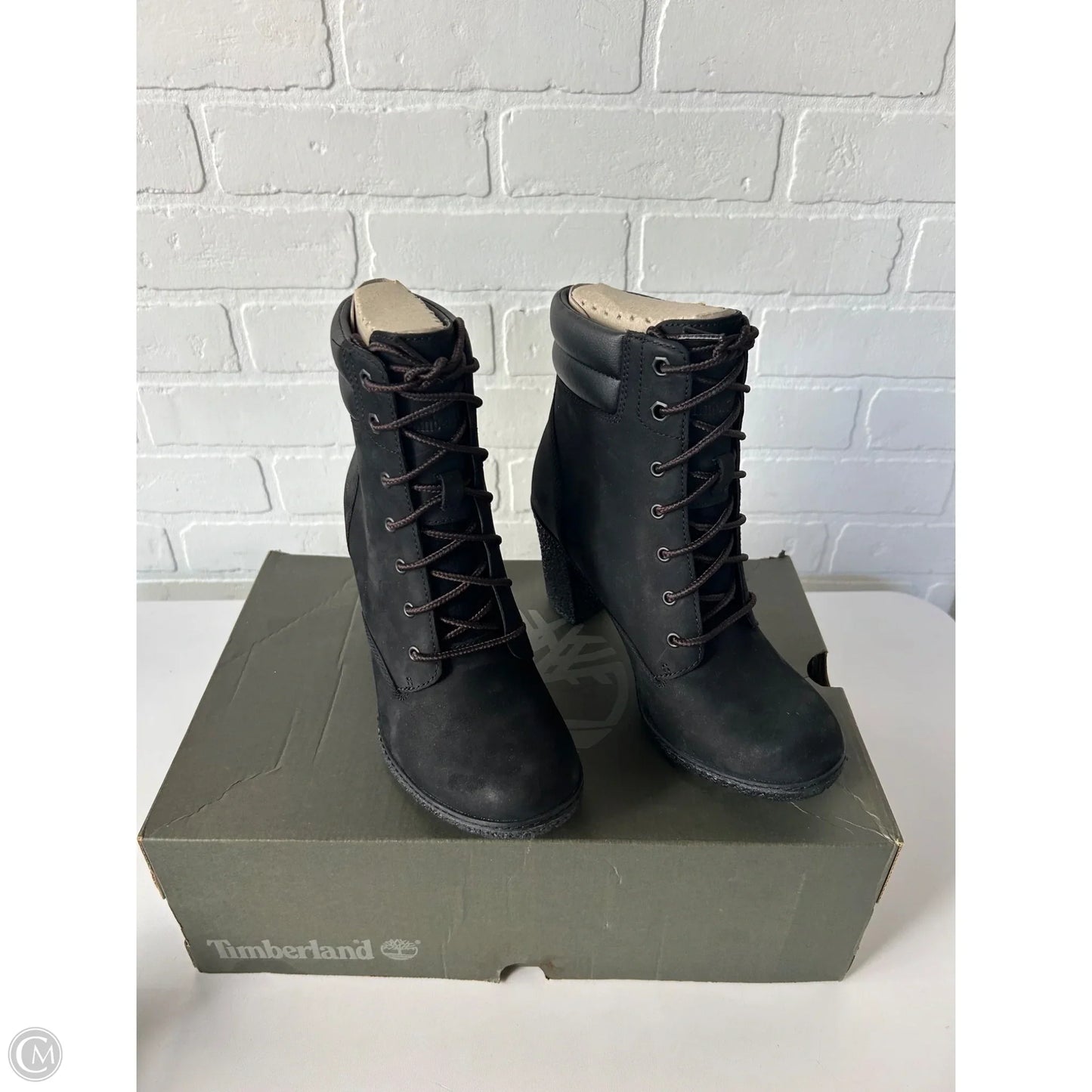 Boots Ankle Heels By Timberland In Black, Size: 7