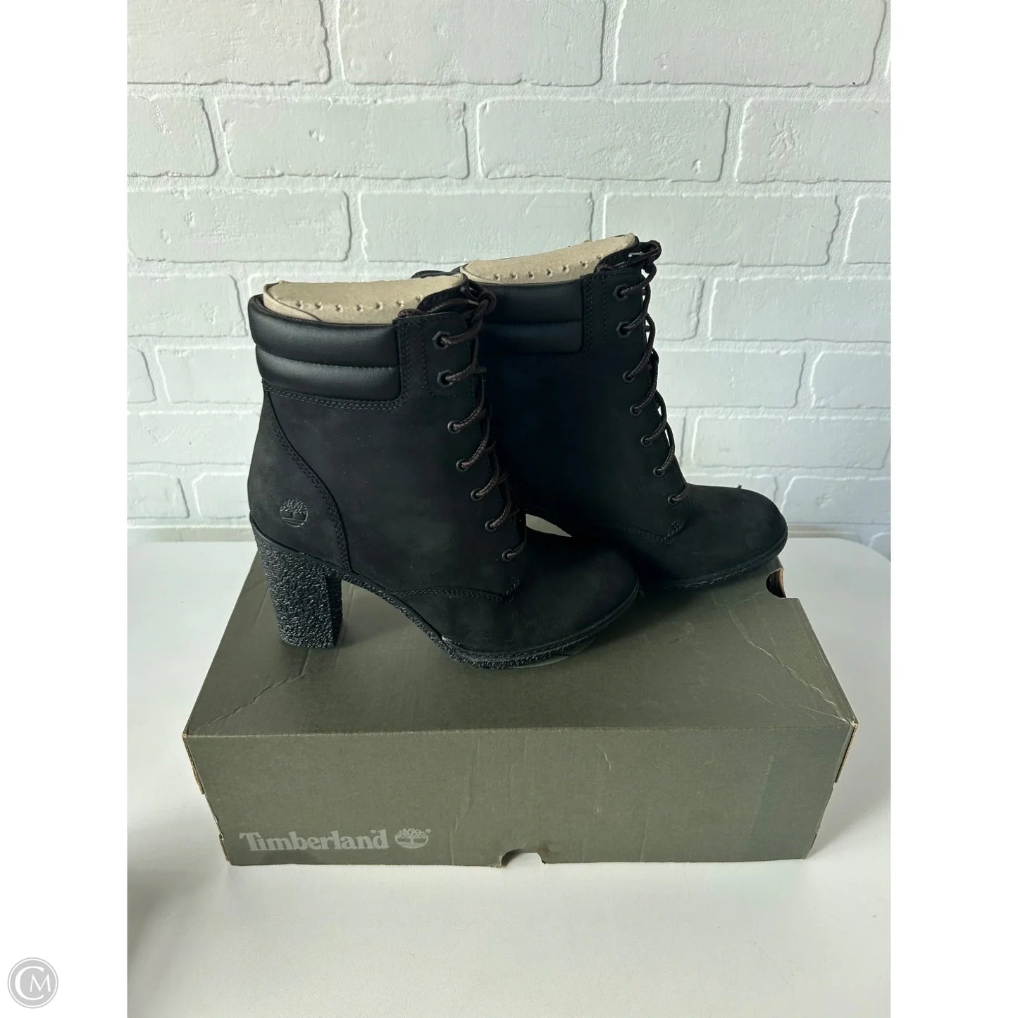 Boots Ankle Heels By Timberland In Black, Size: 7