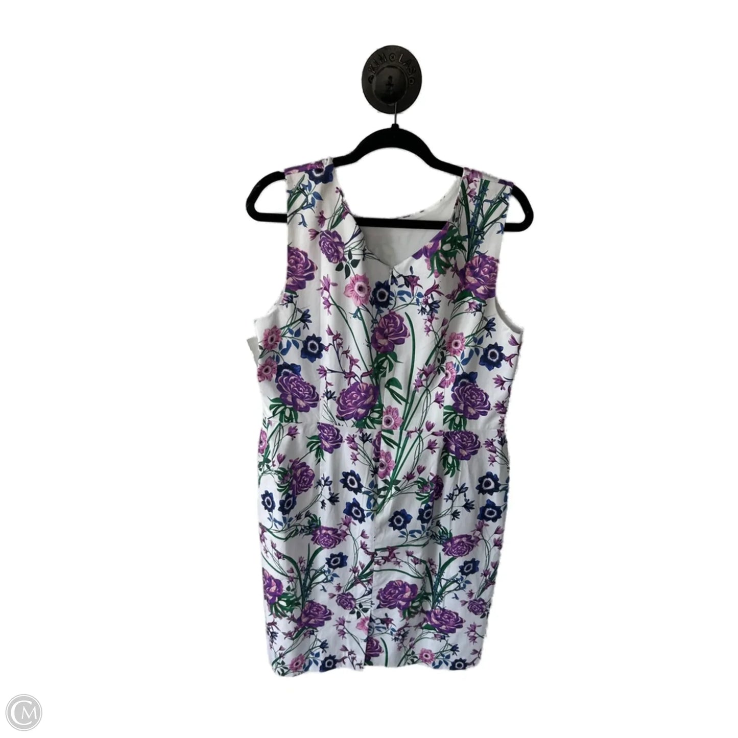 Dress Work By Talbots In Purple & White, Size: Xl