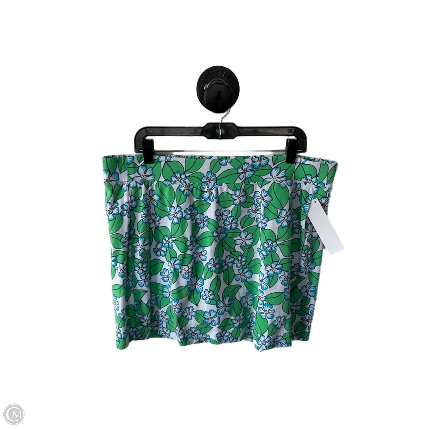 Skort By Talbots In Green & White, Size: 16