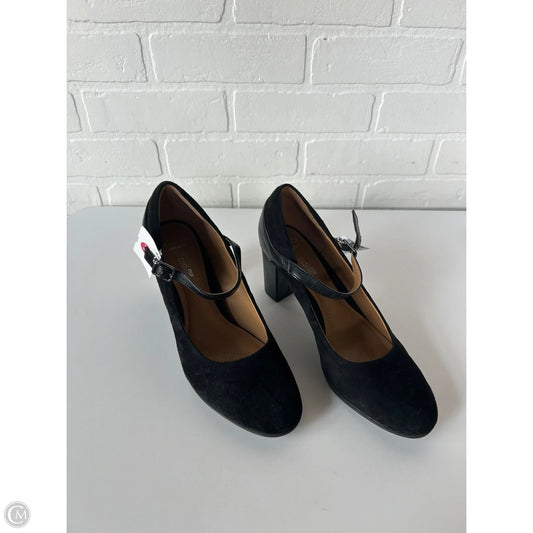 Shoes Heels Block By Clarks In Black, Size: 9