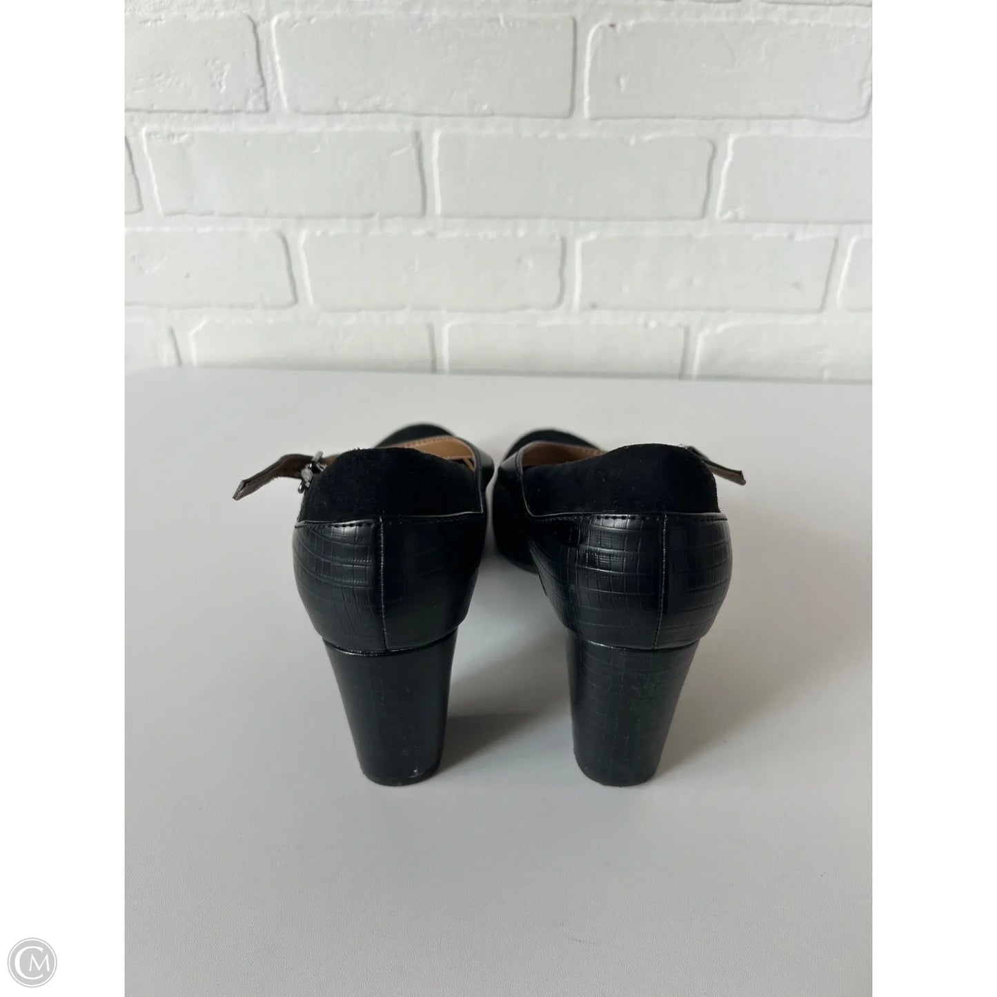 Shoes Heels Block By Clarks In Black, Size: 9