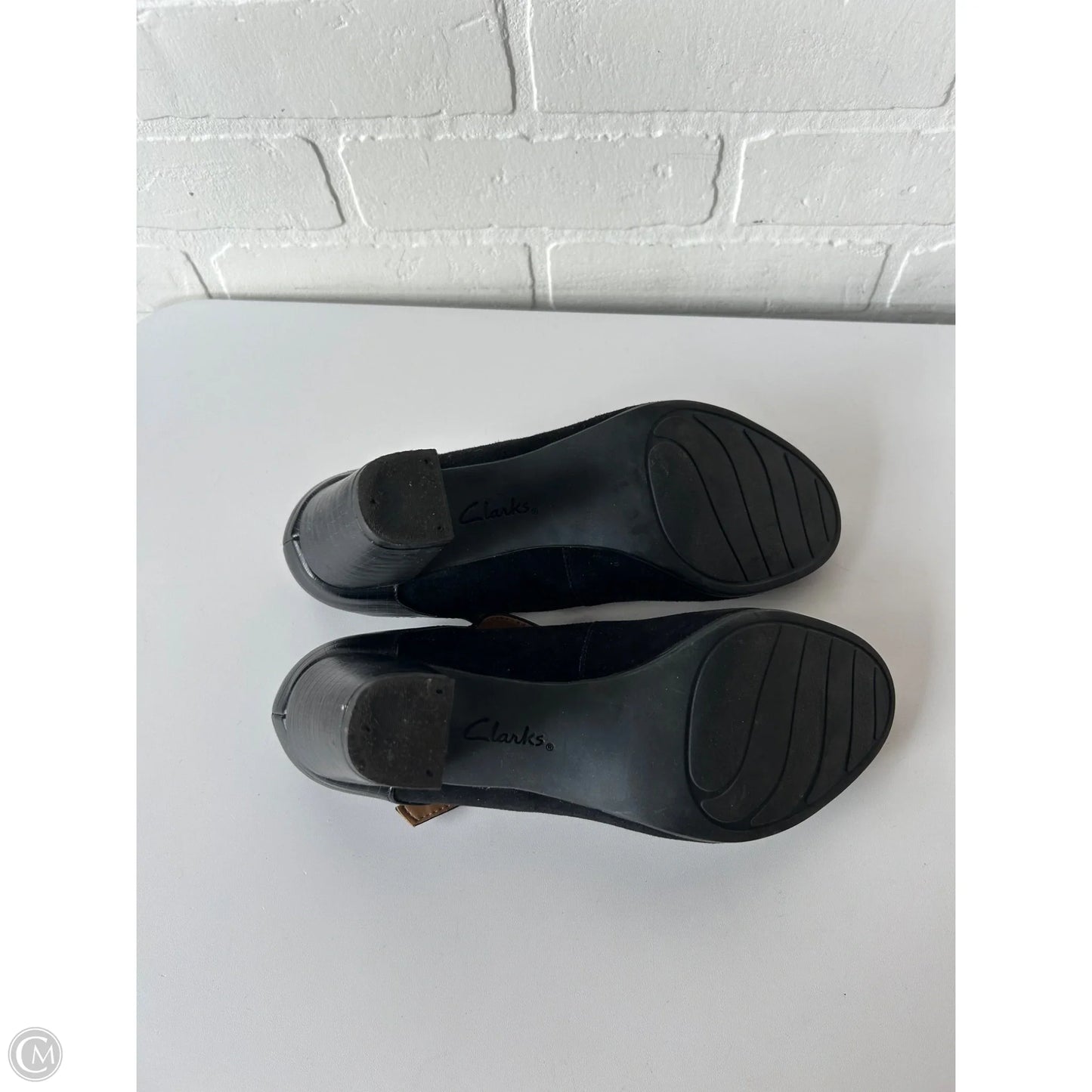 Shoes Heels Block By Clarks In Black, Size: 9
