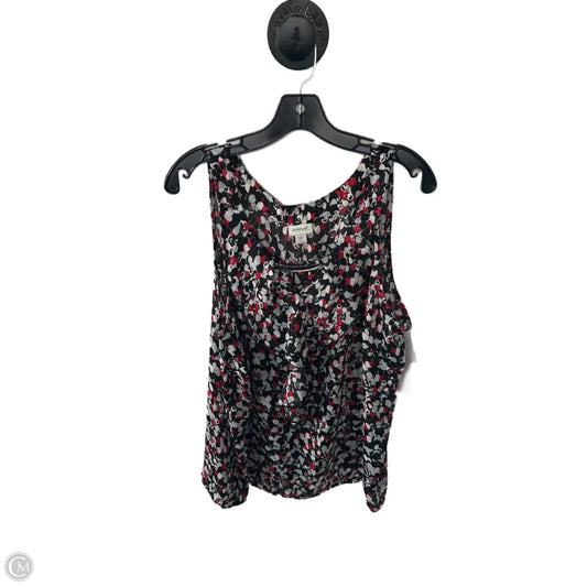 Top Sleeveless By Avenue In Black & Red, Size: 3x