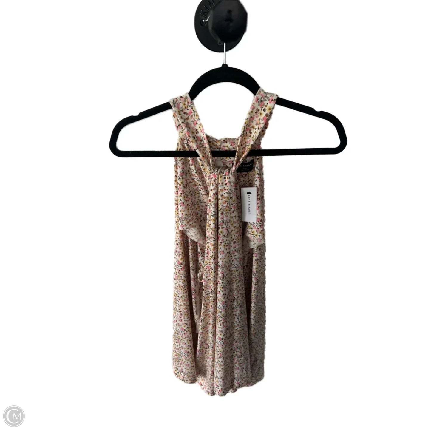 Top Sleeveless By Lane Bryant In White & Yellow, Size: 3x