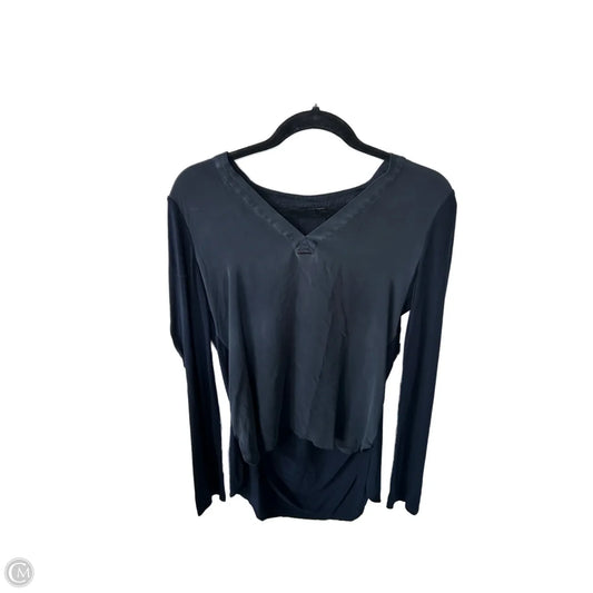 Top Long Sleeve By Elie Tahari In Navy, Size: S