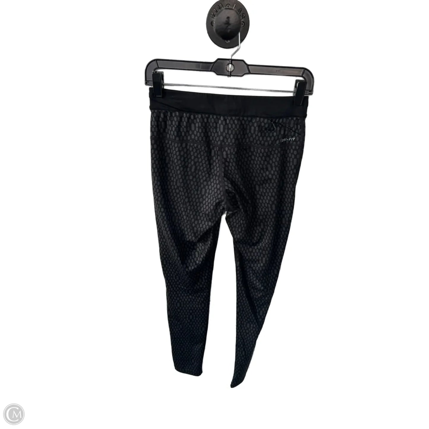 Athletic Leggings By Nike In Black & Grey, Size: 6