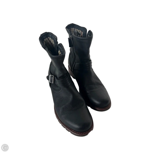 Boots Mid-calf Flats By Ariat In Black & Brown, Size: 10