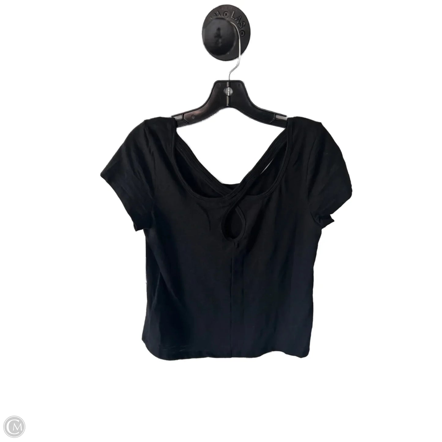 Top Short Sleeve By White House Black Market In Black, Size: M