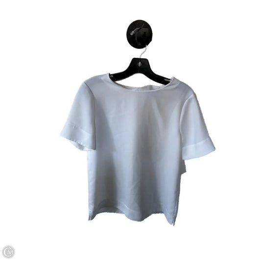 Top Short Sleeve By Banana Republic In White, Size: Xs