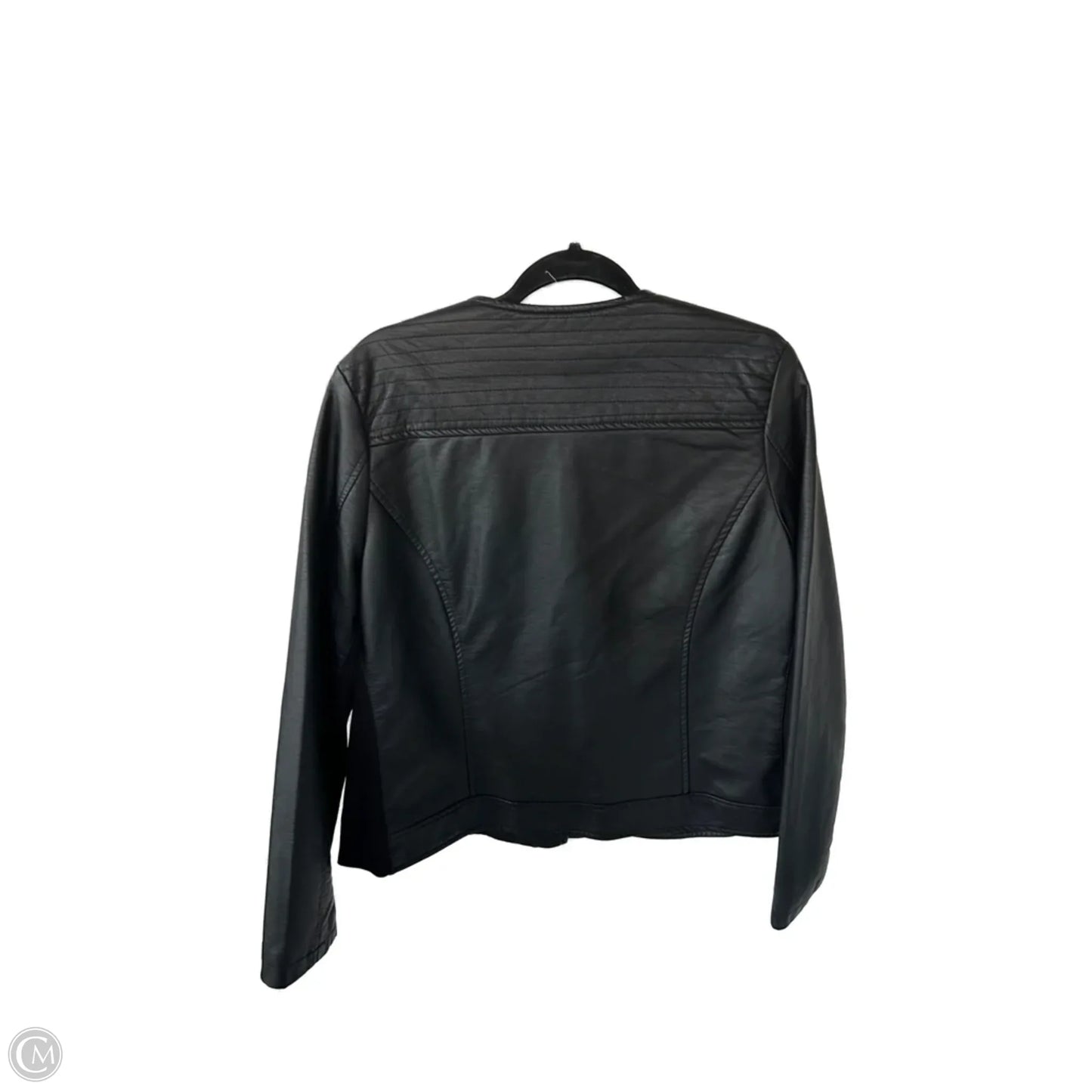 Jacket Moto By Evri In Black, Size: Xxl