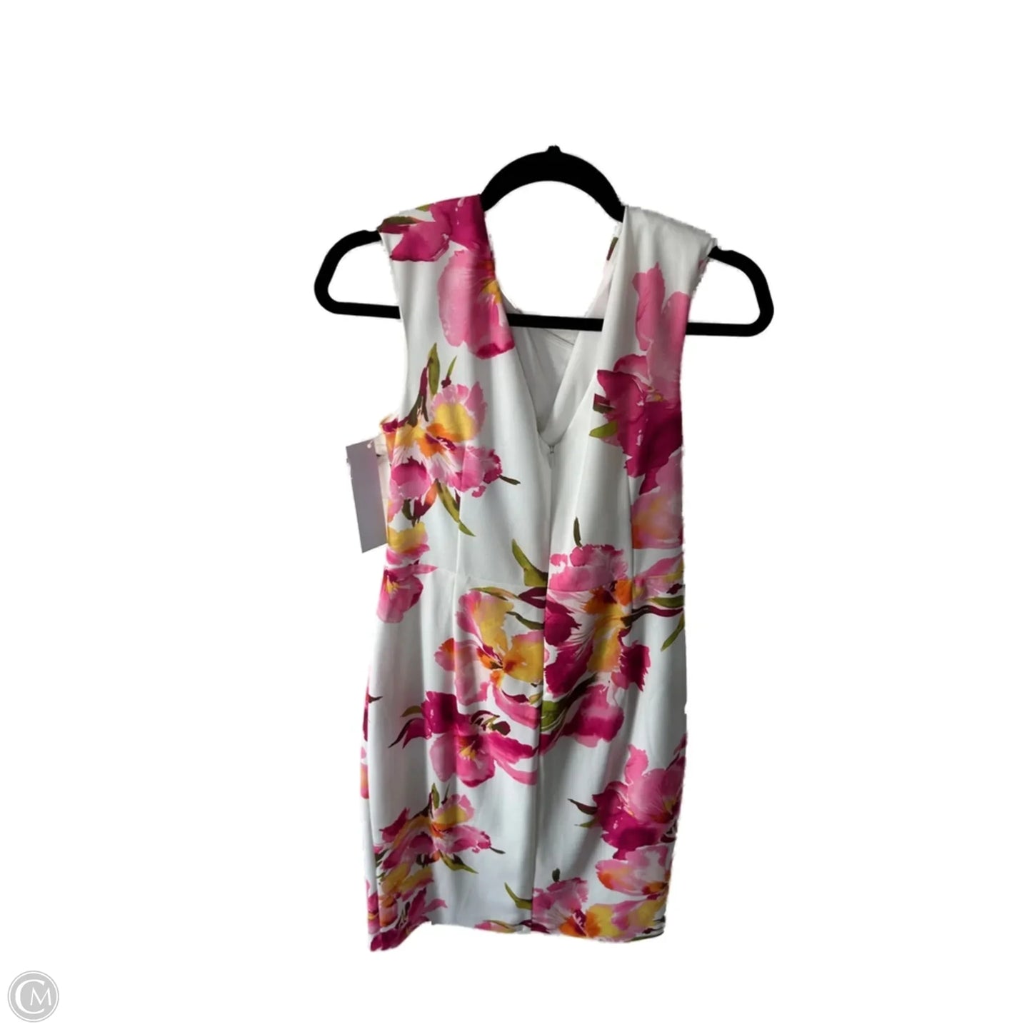 Dress Work By Eliza J In Pink & White, Size: L