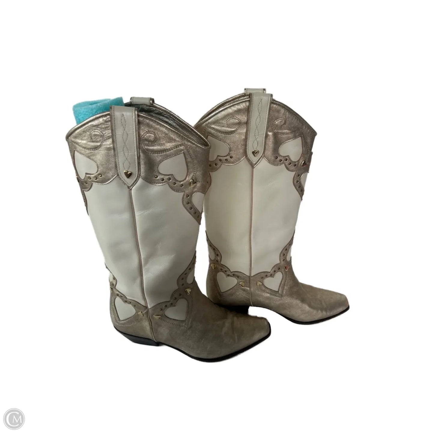 Boots Western By Clothes Mentor In Cream, Size: 5
