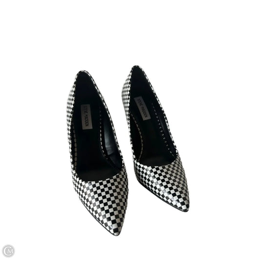 Shoes Heels Stiletto By Steve Madden In Black & White, Size: 8