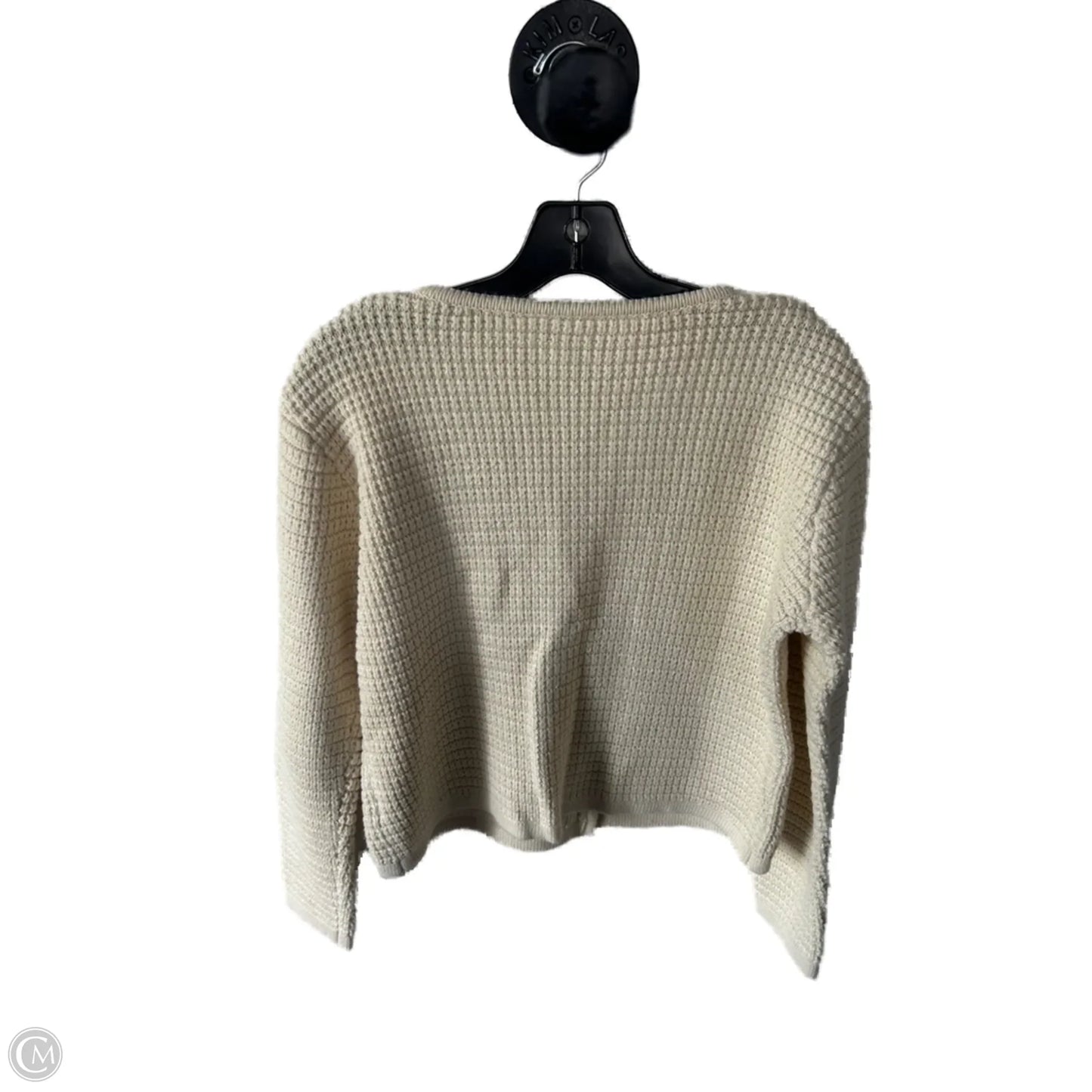 Sweater Cardigan By Cme In Cream, Size: S
